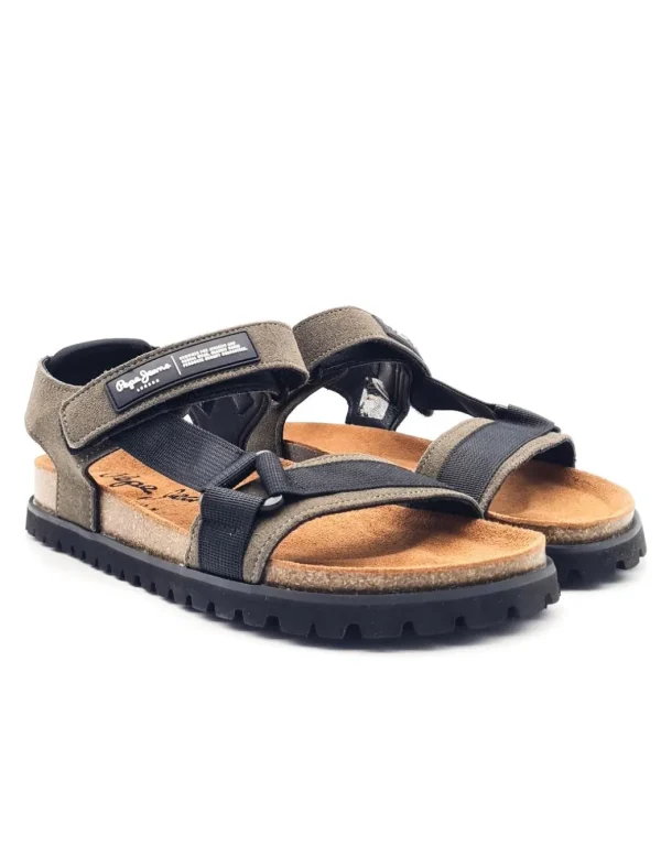 PEPE JEANS URBAN SANDAL MIX CORK KAKI